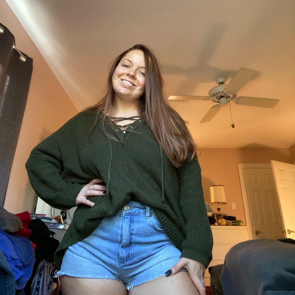 Altar’d state olive sweater